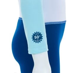 Baby / Kids' Long-sleeve UV-protection Swimming Suit Print -Pro Swim Shop baby kids long sleeve uv protection swimming suit blue print 5