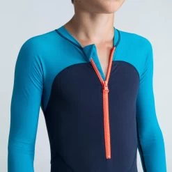 Boys’ Long Sleeve Shorty 100 - Blue -Pro Swim Shop boys long sleeve shorty 100 blue 3