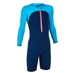 Boys’ Long Sleeve Shorty 100 - Blue -Pro Swim Shop boys long sleeve shorty 100 blue 4