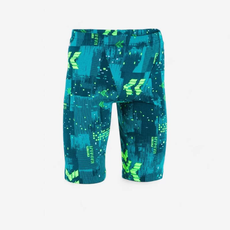 FITIB 500 BOY'S SWIMMING JAMMER - PETROL BLUE / NEON 3 FITIB 500 BOY'S SWIMMING JAMMER - PETROL BLUE / NEON