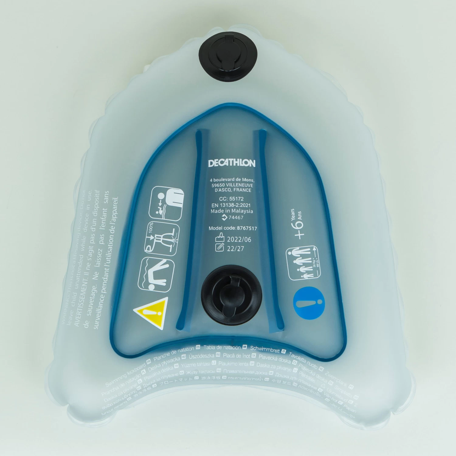 Swimming Board Compact Inflatable 500 Blue 5 Swimming Board Compact Inflatable 500 Blue - Image 3