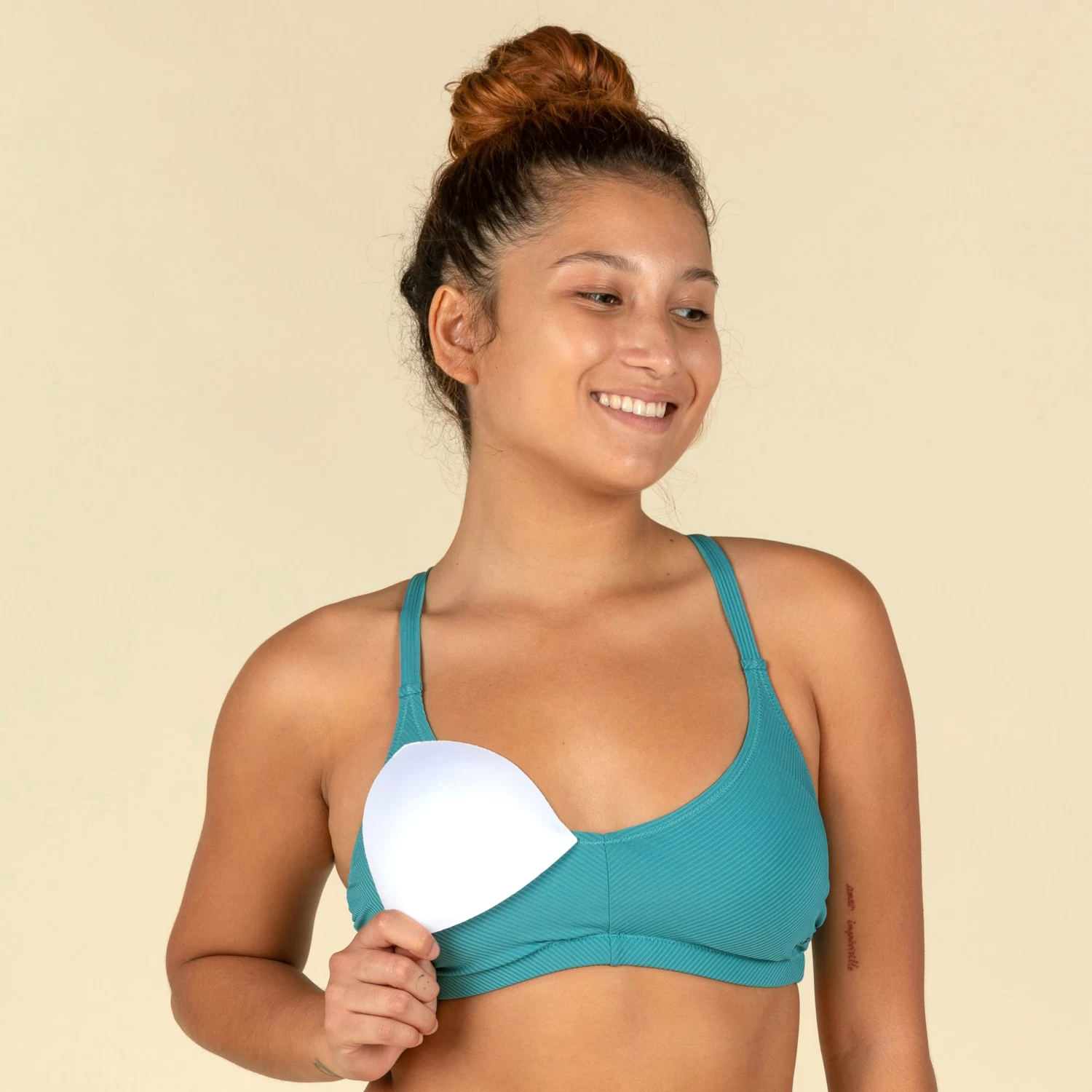 Women’s Bikini Swimsuit Top Lila Symi Blue Green 7 Women’s Bikini Swimsuit Top Lila Symi Blue Green - Image 5