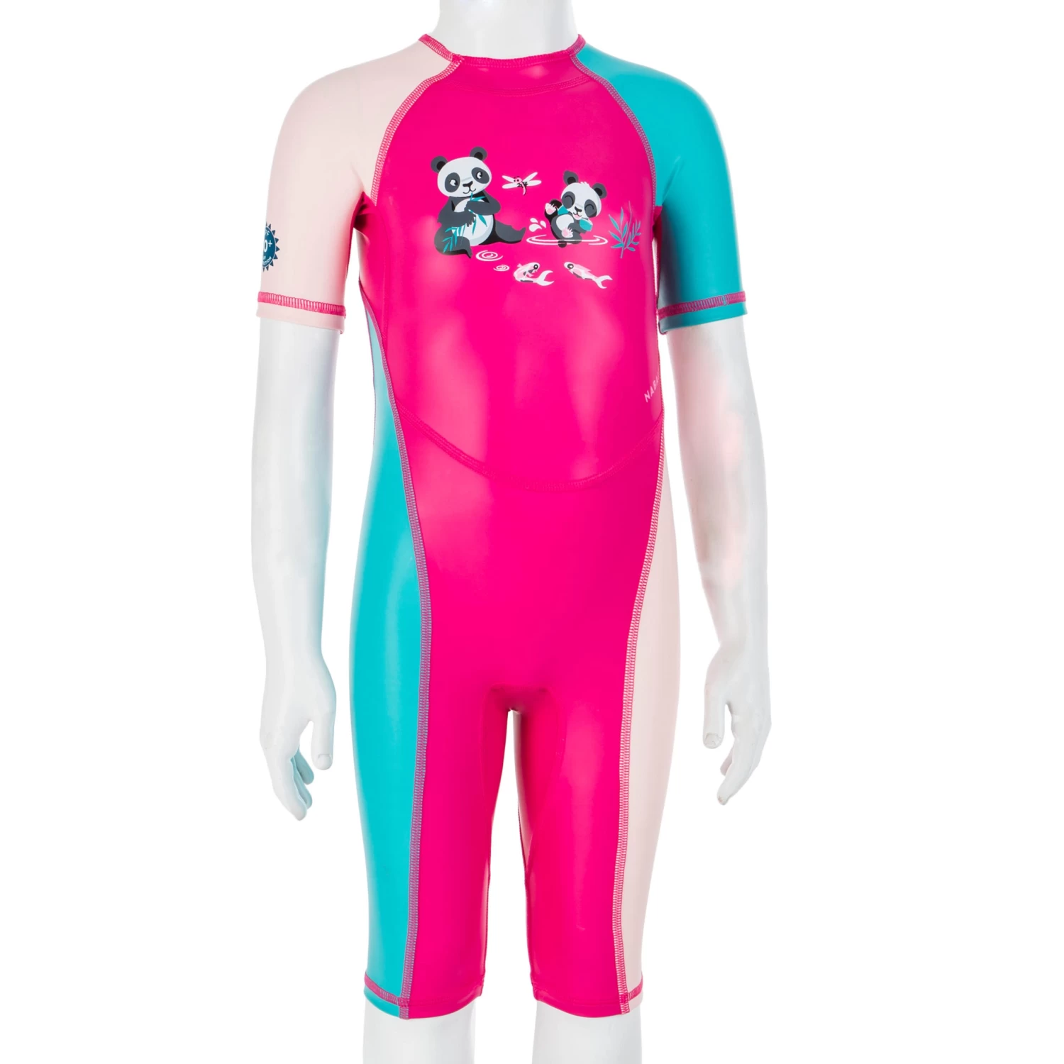 Baby UV Protection Wetsuit Kloupi Pink RAINBOW Print 8 Baby UV Protection Wetsuit Kloupi Pink RAINBOW Print - Image 6