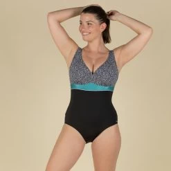 Pro Swim Shop -Pro Swim Shop kaipearl triki 100 womens body sculpting swimsuit leo black 1