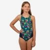 KAMIYE 500 PRINT GIRL'S SWIMSUIT - ALG -Pro Swim Shop kamiye 500 print girls swimsuit alg bluepink