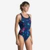 KAMYLEON 500 Women's Swimsuit - All Geo / Bleu