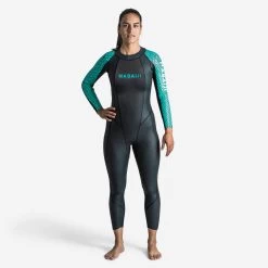 Women's Open Water Swimming 2.5/2 Mm Glideskin Neoprene Wetsuit OWS 500
