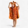 Baby Cotton Changing Poncho - Tiger Orange