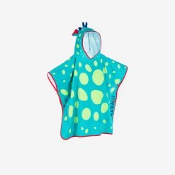 Baby Cotton Changing Poncho - Dragon Blue