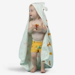 Baby Swimming Towel Cotton With Hood SAVANNAH Print -Pro Swim Shop kecf6d0e5406071fed70d882a38ee212f