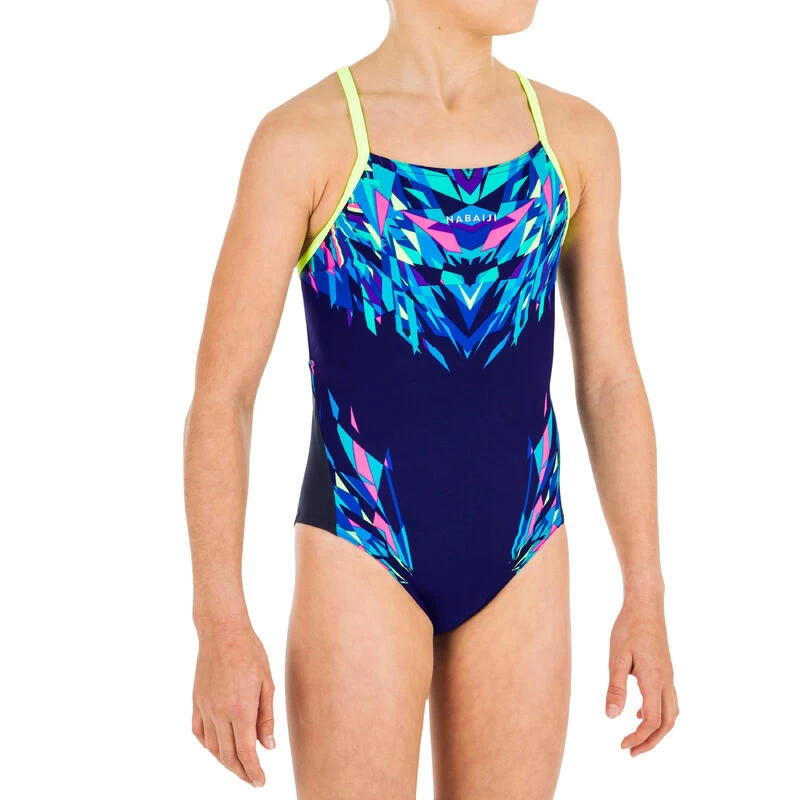 Lexa 900 Girl's Swimsuit - Blue / Lime 3 Lexa 900 Girl's Swimsuit - Blue / Lime