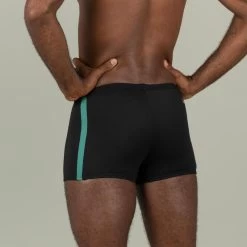 Men's Swim Trunks NEGOMBO - Black Turquoise -Pro Swim Shop mens swim trunks negombo black turquoise 2