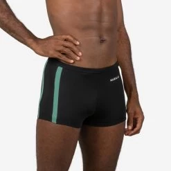 Men's Swim Trunks NEGOMBO - Black Turquoise