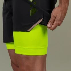 Men's Swimming Jammer-Swim Short 500 Fiti - Black / Yellow / Beige -Pro Swim Shop mens swimming jammer swim short 500 fiti black yellow beige 7