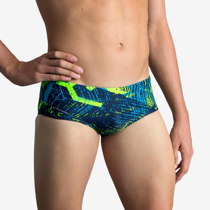 MEN'S SWIMMING SQUARE-CUT TRUNKS 900 - KOLI 4 MEN'S SWIMMING SQUARE-CUT TRUNKS 900 - KOLI - Image 2