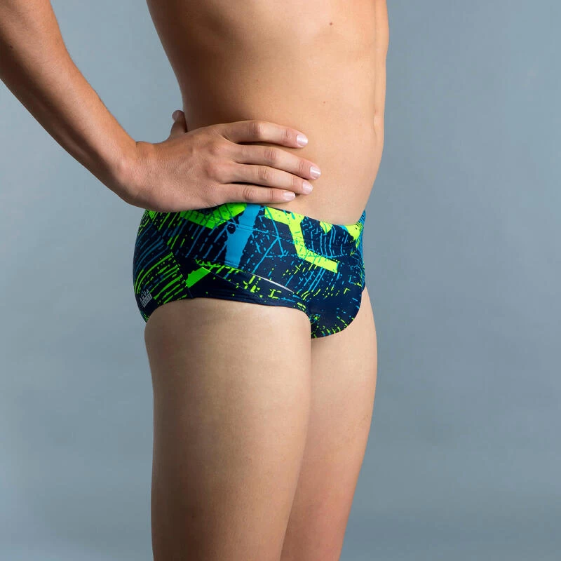 MEN'S SWIMMING SQUARE-CUT TRUNKS 900 - KOLI 5 MEN'S SWIMMING SQUARE-CUT TRUNKS 900 - KOLI - Image 3