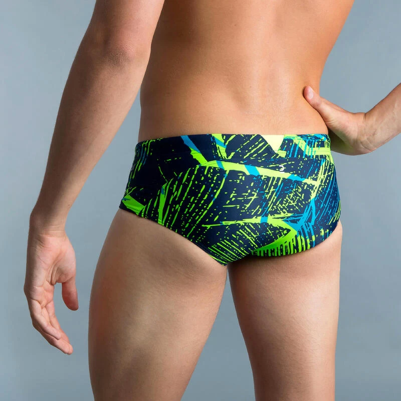 MEN'S SWIMMING SQUARE-CUT TRUNKS 900 - KOLI 6 MEN'S SWIMMING SQUARE-CUT TRUNKS 900 - KOLI - Image 4