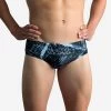 MEN'S SWIMMING TRUNKS SWIM BRIEFS 900 PRINT - KOLI -Pro Swim Shop mens swimming trunks swim briefs 900 print koli grey