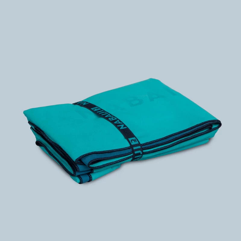 Microfibre Towel / Ultra Compact Double-Sided Size Xl 110 X 175 Cm - Blue/Green 4 Microfibre Towel / Ultra Compact Double-Sided Size Xl 110 X 175 Cm - Blue/Green - Image 2