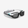 Swimming Goggles - TURN Size S - Smoked Lenses - White/Black/Turquoise -Pro Swim Shop swimming goggles turn size s smoked lenses whiteblackturquoise
