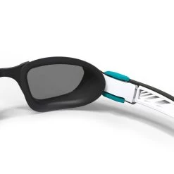 Swimming Goggles - TURN Size S - Smoked Lenses - White/Black/Turquoise -Pro Swim Shop swimming goggles turn size s smoked lenses whiteblackturquoise 5