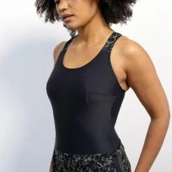 Women's 1-piece Loose Aquafit Swimsuit Shorts Sofi Lica -Pro Swim Shop womens 1 piece loose aquafit swimsuit shorts sofi lica black khaki 3