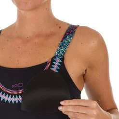 Women's 1-piece Swimsuit Taïs Ethn -Pro Swim Shop womens 1 piece swimsuit tais ethn black 5