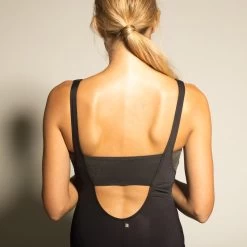 Women's Aquafit 1-piece Swimsuit Zoey - Glitter Black -Pro Swim Shop womens aquafit 1 piece swimsuit zoey glitter black 7