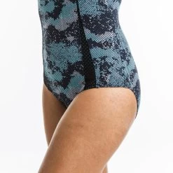 Women's Aquafit-Aquabiking 1-Piece Swimsuit Elea Wall -Pro Swim Shop womens aquafit aquabiking 1 piece swimsuit elea wall grey blue 5