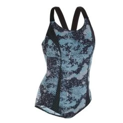 Women's Aquafit-Aquabiking 1-Piece Swimsuit Elea Wall -Pro Swim Shop womens aquafit aquabiking 1 piece swimsuit elea wall grey blue 7