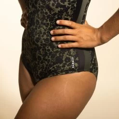 Women's Aquafit-Aquabiking 1-Piece Swimsuit Sofi Lica - Khaki -Pro Swim Shop womens aquafit aquabiking 1 piece swimsuit sofi lica khaki 7