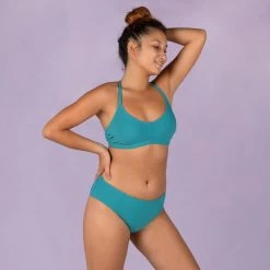 Women’s Bikini Swimsuit Top Lila Symi Blue Green -Pro Swim Shop womens bikini swimsuit top lila symi blue green 2