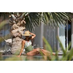 Women's Maternity Swimsuit Aquafitness Swimming AYA Khaki Flo White -Pro Swim Shop womens maternity swimsuit aquafitness swimming aya khaki flo white 2