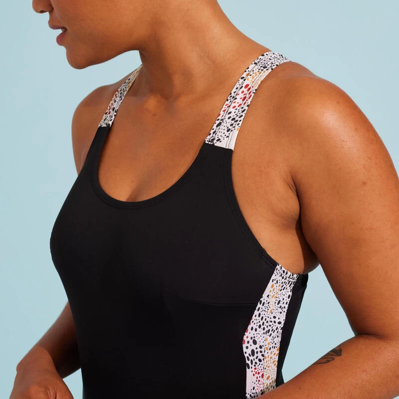 Women's One-piece Swimsuit Aquagym-Aquabike Sofi Daph Black 9 Women's One-piece Swimsuit Aquagym-Aquabike Sofi Daph Black - Image 7