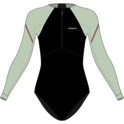 Women's One-piece Swimsuit Kamy Long Black Green